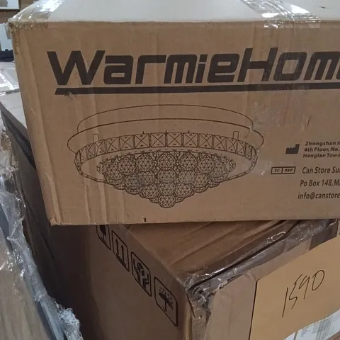 BOXED WARMIEHOMY CEILING LAMP - CHROME (1 BOX)