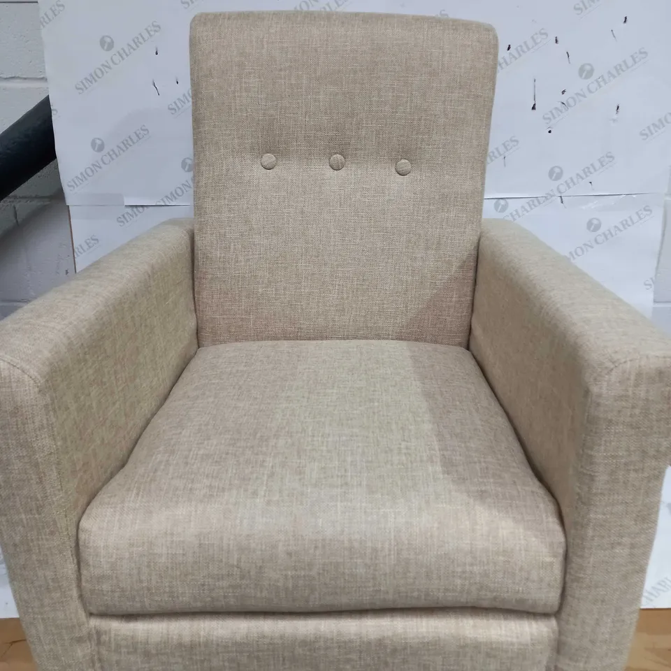 ALISON CORK ARMCHAIR WITH WOODEN LEGS (NATURAL) - COLLECTION ONLY