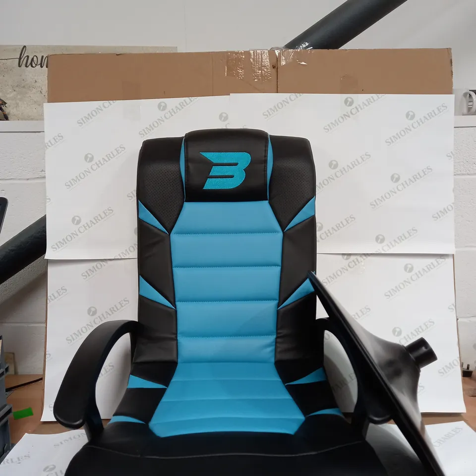 BRAZEN ND COMPROMISE GAMING CHAIR IN BLACK&BLUE
