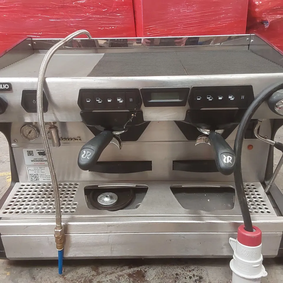 RANCILIO CLASSE 7 2 GROUP COMMERCIAL COFFEE MACHINE WITH ISTEAM