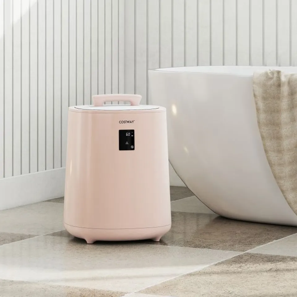 BOXED COSTWAY 18L LARGE TOWEL WARMER BUCKET - PINK