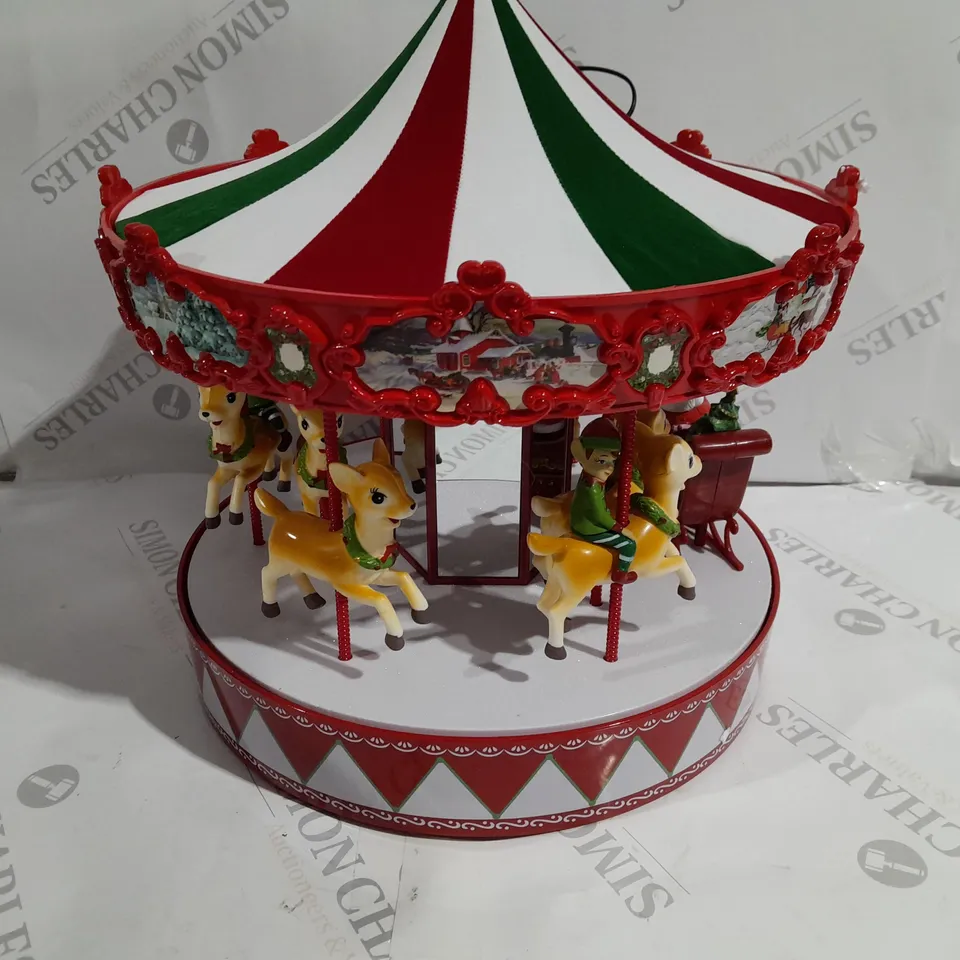 MR CHRISTMAS DELUXE VINTAGE CAROUSEL