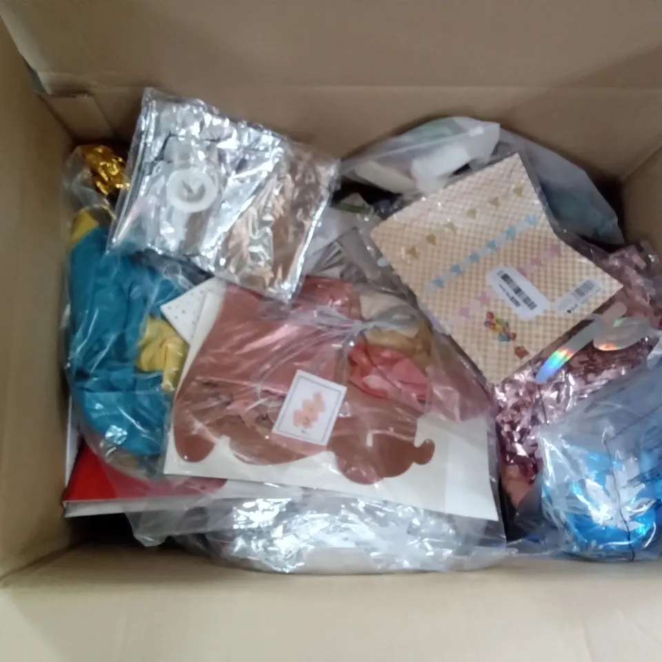 PALLET OF 25 BOXES OF BALLOONS AND PARTY ACCESSORIES 