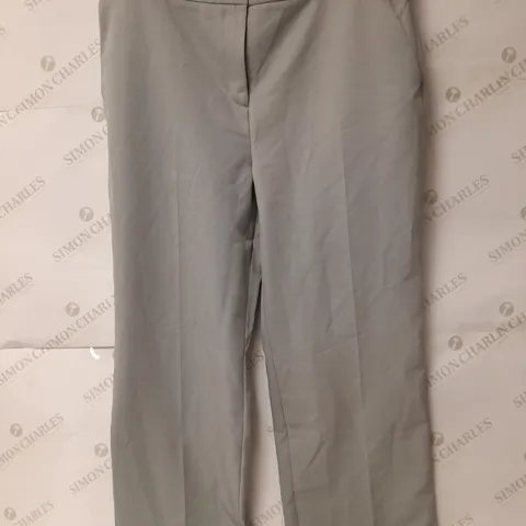 COLLUSION STRAIGHT LEG TROUSERS IN DUCK EGG BLUSE SIZE 18