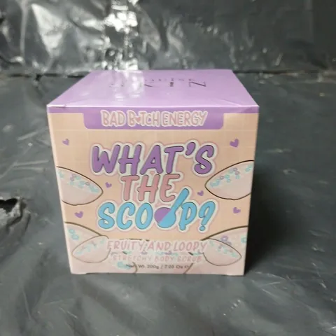 PLOUISE SKIN WHAT'S THE SCOOP? FRUITY AND LOOPY STRETCHY BODY SCRUB - 200G