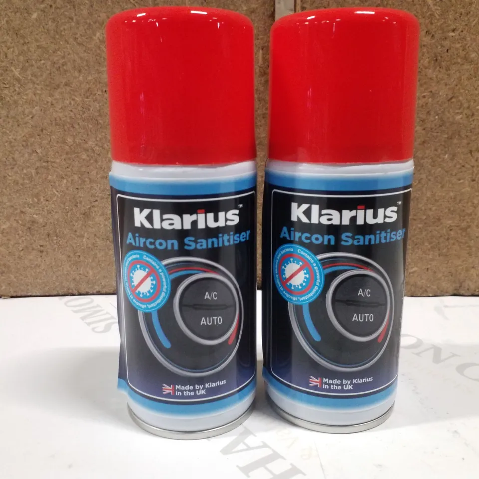 BOX CONTAINING 12 KLARIUS AIRCON SANITISER 150ML