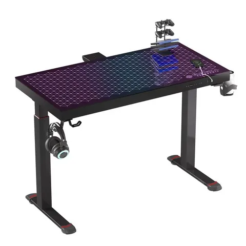 RGB GLASS ELECTRIC STANDING DESK