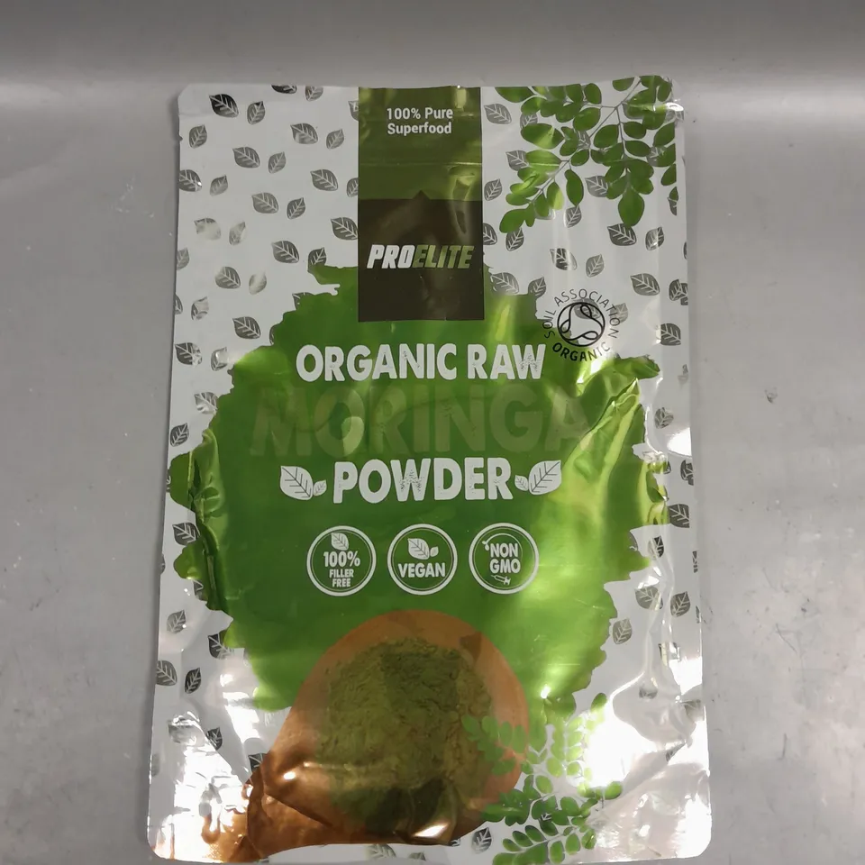 SEALED PRO-ELITE ORGANIC RAW MORINGA POWDER - 250G