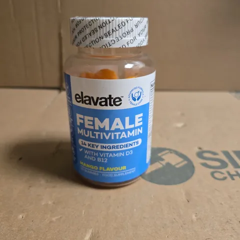 ELAVATE FEMALE MULTIVITAMIN – MANGO FLAVOUR, 14 KEY INGREDIENTS 60 GUMMIES