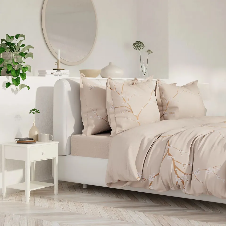 SUPERSOFT BY COZEE HOME CHERRY BLOSSOM 4 PIECE DUVET SET DOUBLE