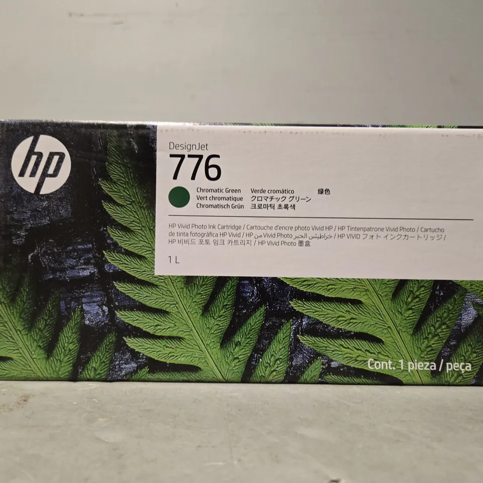 BOXED HP DESIGN JET 776 CHROMATIC GREEN PHOTO INK CARTRIDGE 