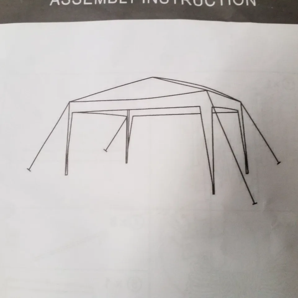 BOXED GAZEBO TENT - GREY