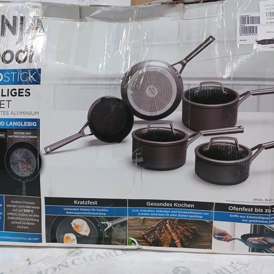 BOXED NINJA FOODI ZEROSTICK PAN SET