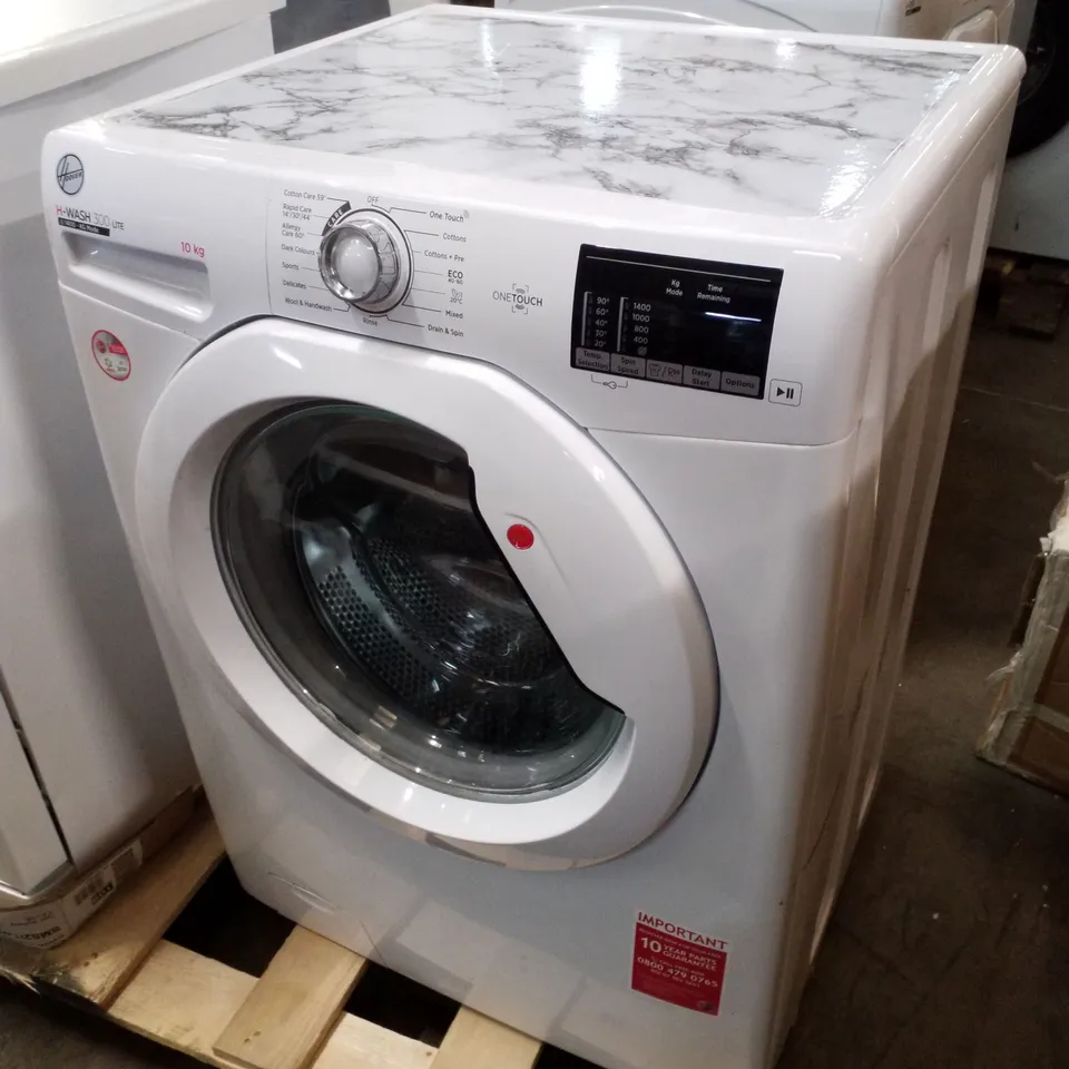 HOOVER H3W4102DE/1-80, H-WASH 300 FREESTANDING 10KG WASHING MACHINE IN WHITE