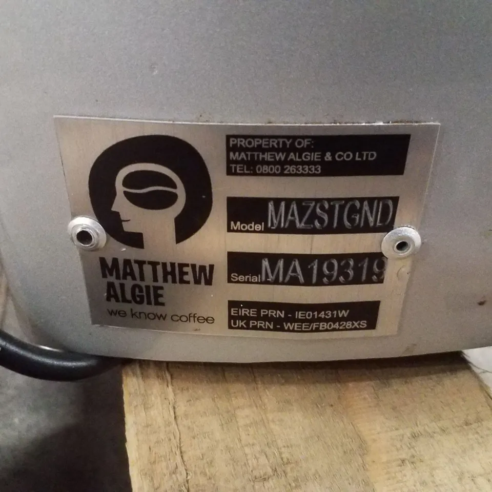 MAZZER COMMERCIAL COFFEE GRINDER