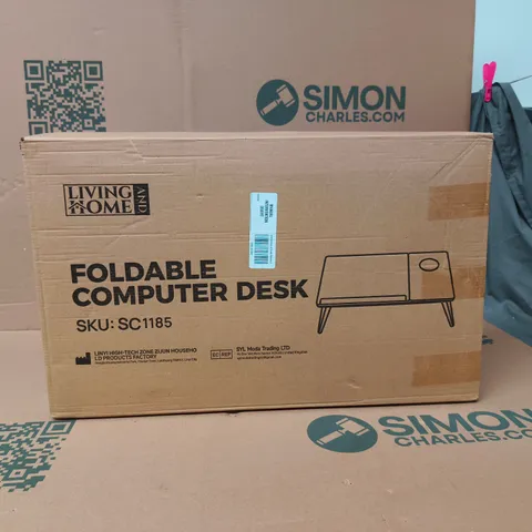 LIVING AND HOME FOLDABLE COMPUTER DESK BOXED 