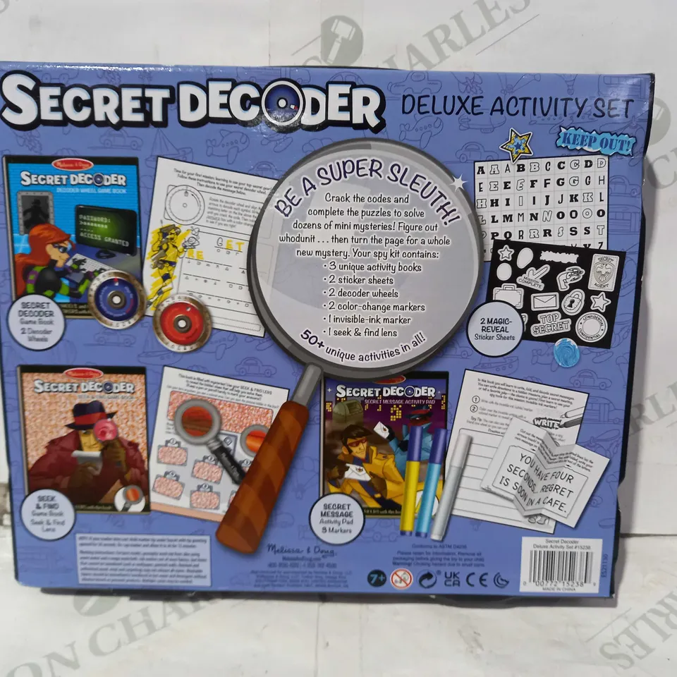 MELISSA & DOUG ON THE GO SECRET DECODER DELUXE ACTIVITY SET