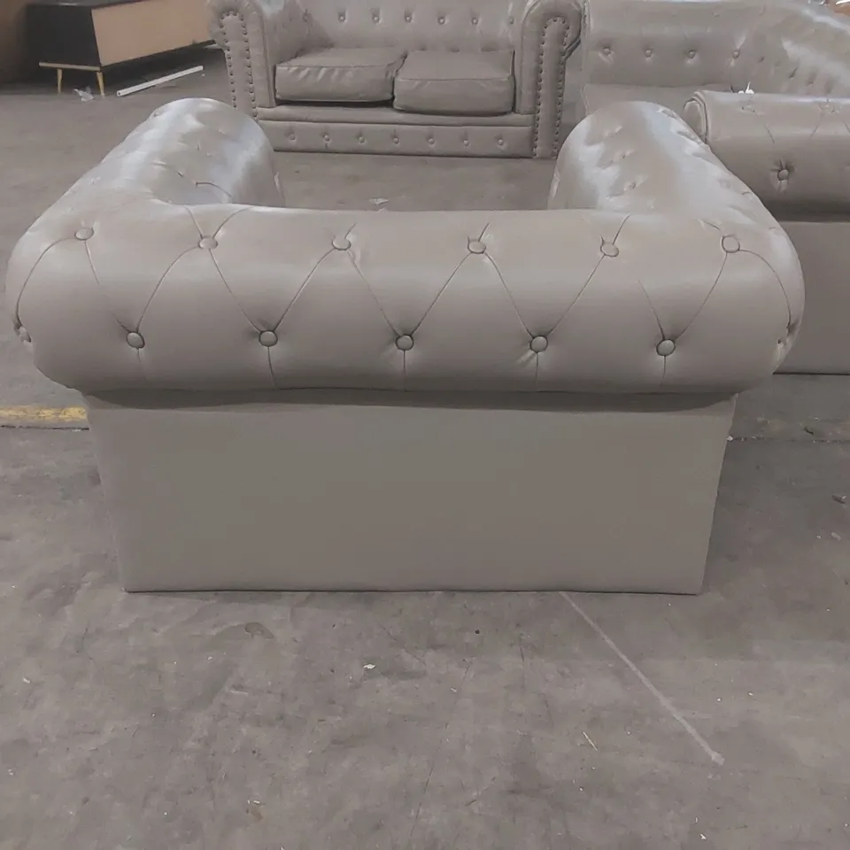 QUALITY DESIGNER 3-PIECE FAUX LEATHER SOFA SET