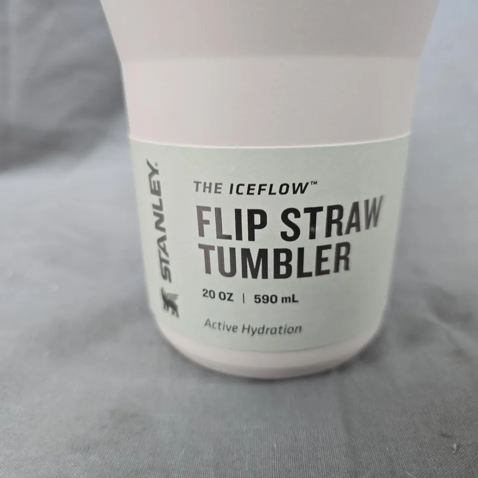 STANLEY ICEFLOW FLIP STRAW TUMBLER 20 OZ (590 ML) – PINK/WHITE