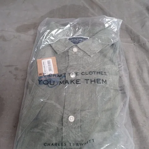 CHARLES TYRWHITT LINEN SHIRT SIZE M