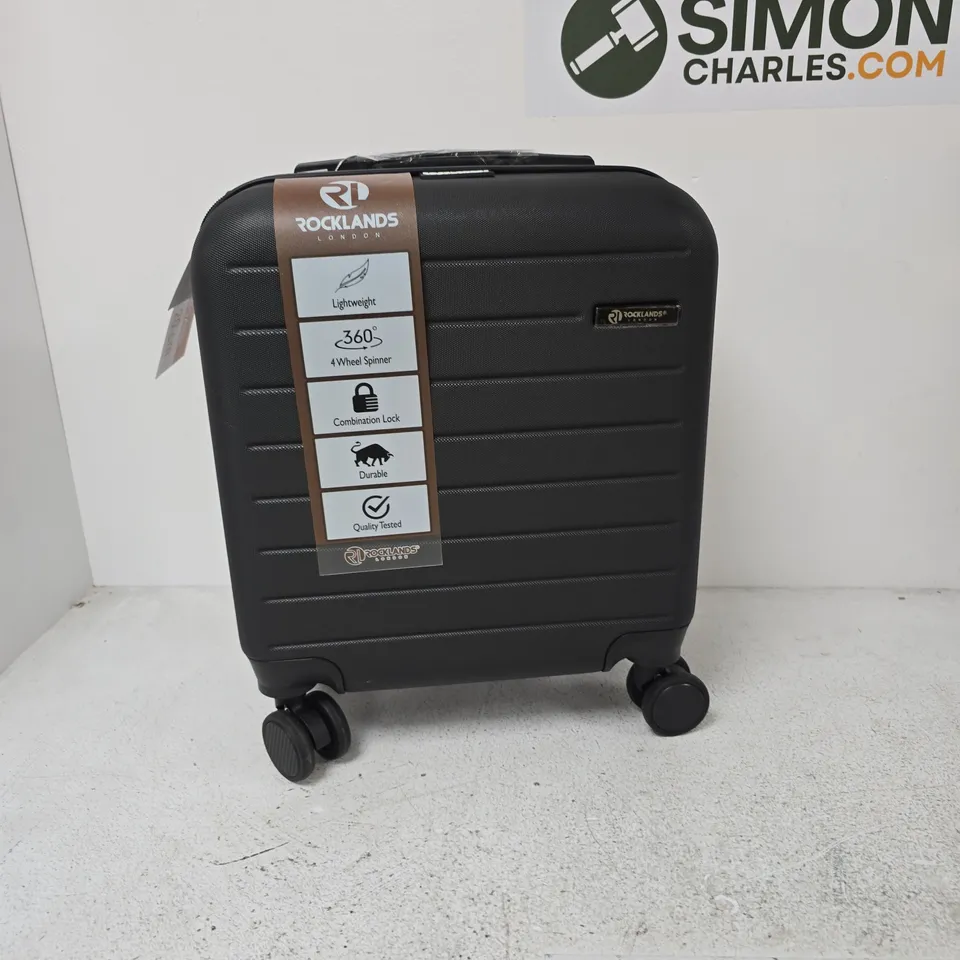 ROCKLANDS LONDON CABIN SUITCASE – BLACK, 45 X 36 X 20 CM