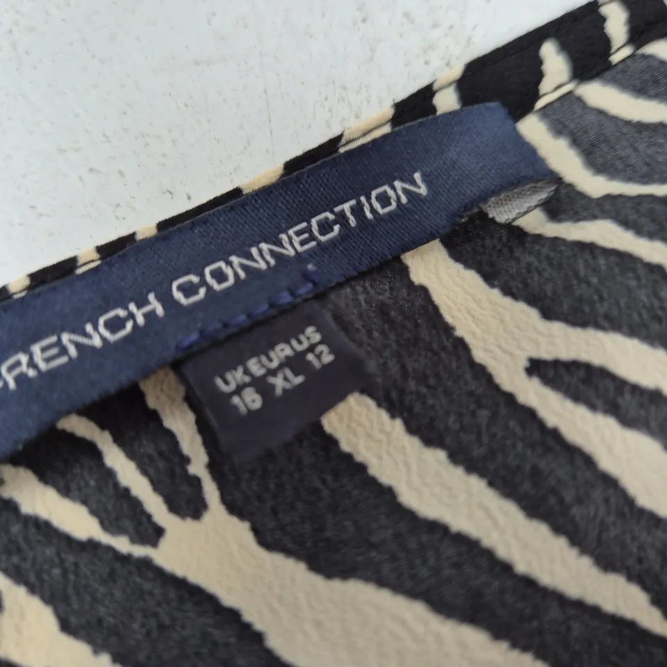 FRENCH CONNECTION ZEBRA PRINT DRESS – UK 16 (EU 44, US 12)