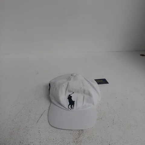 POLO RALPH LAUREN WHITE BASEBALL CAP – POLO PONY LOGO