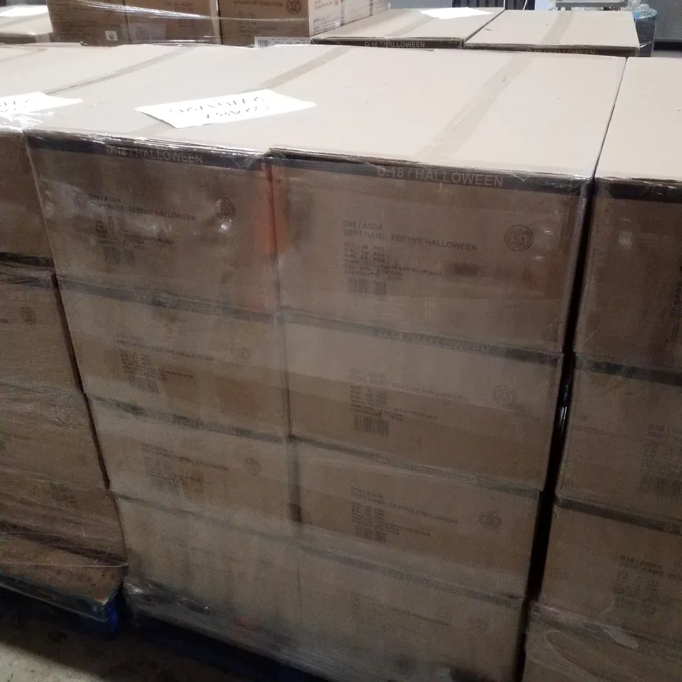 PALLET CONTAINING 8 BOXES OF BRAND NEW PLASTIC HALLOWEEN KIDS WEAPONS