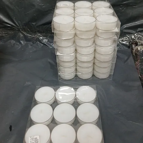 10X 9 PACK OF CLEAR TEALIGHTS 