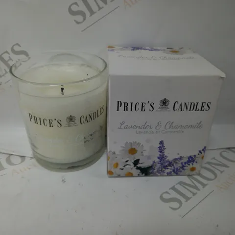 BOXED PRICES CANDLES LAVENDER & CHAMOMILE