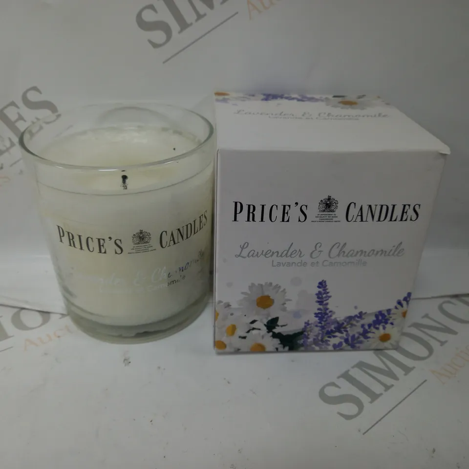 BOXED PRICES CANDLES LAVENDER & CHAMOMILE 