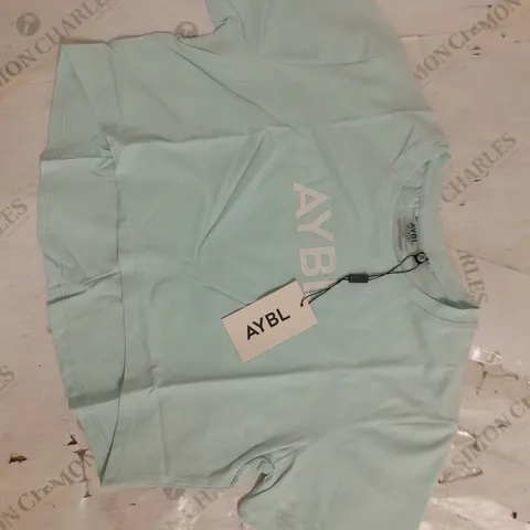 AYBL CROP TSHIRT IN MINT GREEN SIZE M