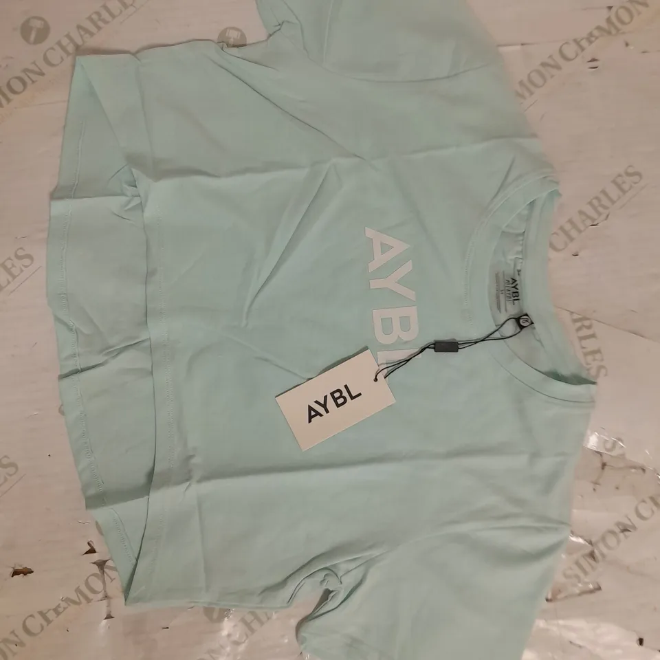 AYBL CROP TSHIRT IN MINT GREEN SIZE M