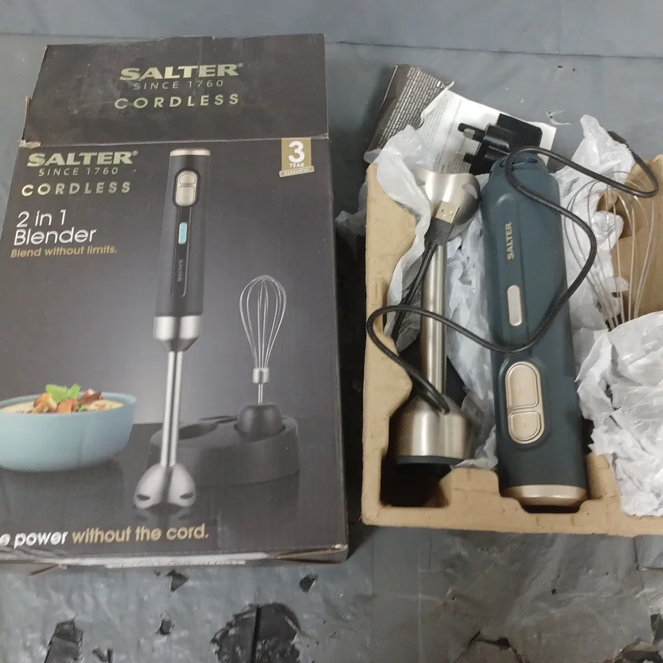 BOXED SALTER CORDLESS 2 IN 1 BLENDER