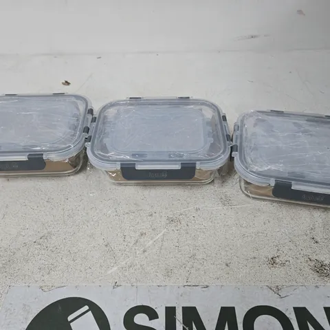 6X IGLU GLASS FOOD PREP CONTAINERS