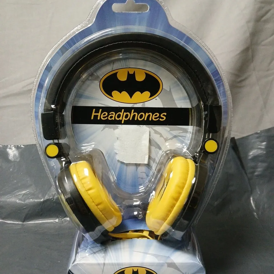 BATMAN HEADPHONES – YELLOW CUSHIONED HEADSET 