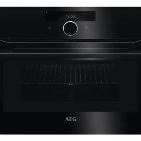 AEG BUILT-IN COMMAND WHEEL COMBINATION MICROWAVE OVEN KMK968000B BLACK