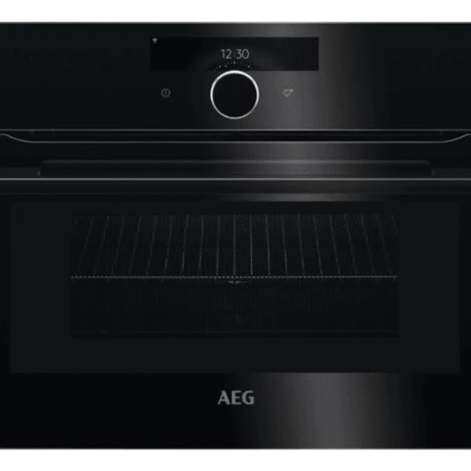 AEG BUILT-IN COMMAND WHEEL COMBINATION MICROWAVE OVEN KMK968000B BLACK RRP £917