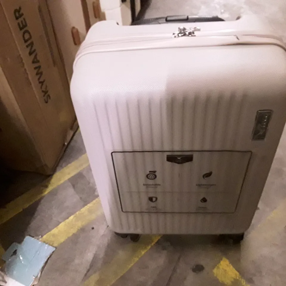 UNBOXED KEPLIN LUGG SMALL SIZE TRAVEL LUGGAGE WITH WHEELS BROWN COLOUR