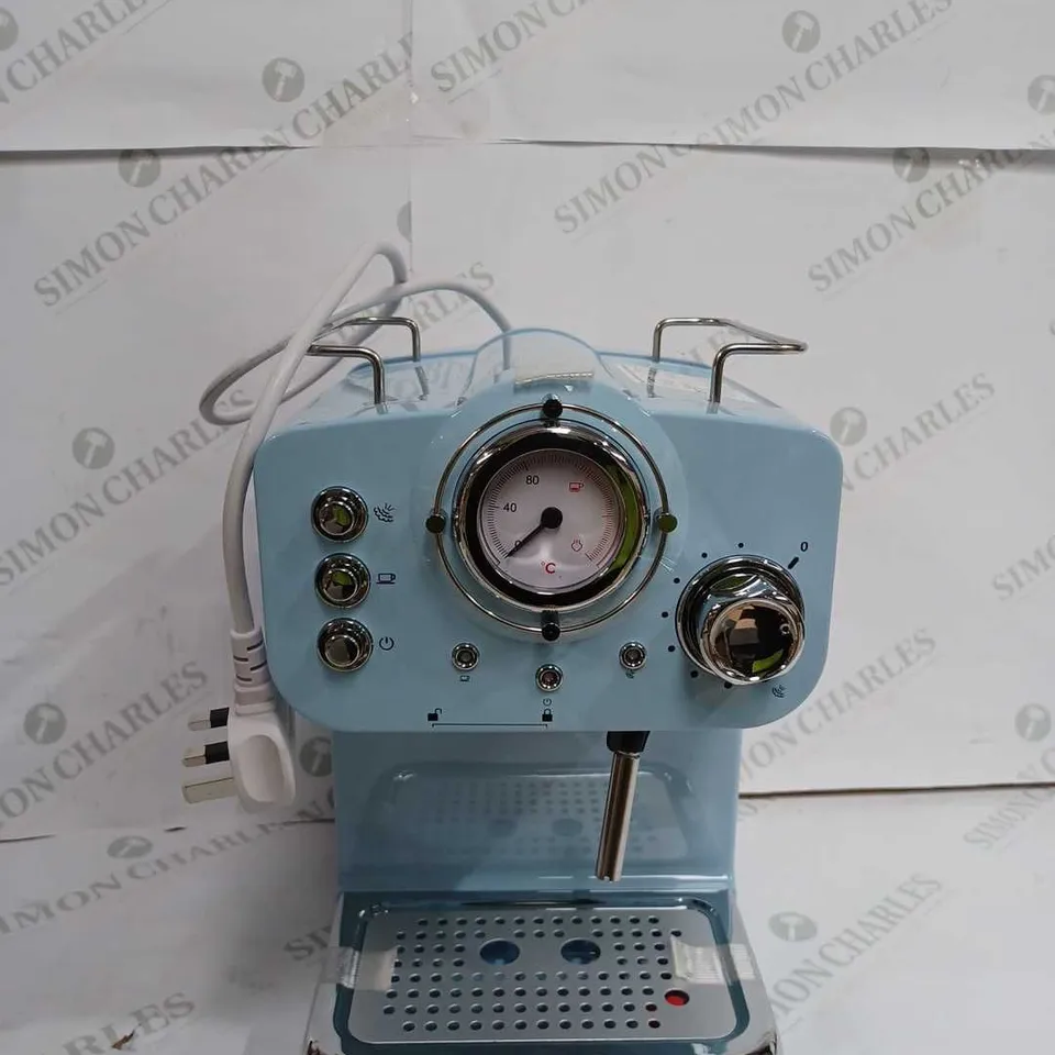 SWAN RETRO ESPRESSO COFFEE MACHINE - BLUE