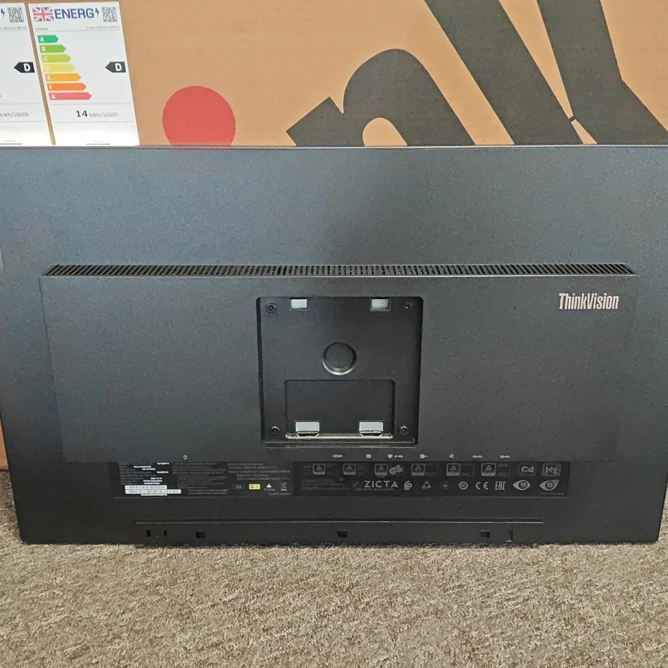 BOXED LENOVO THINKVISION LED BACKLIGHT FLAT PANEL MONITOR - TM24M29