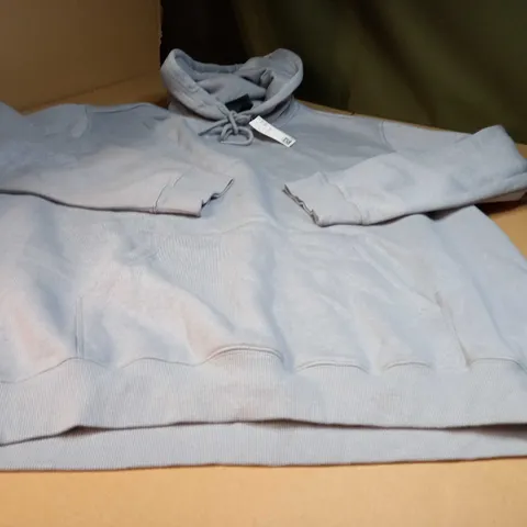 H&M BLUE FRONT POCKET HOODIE - XL