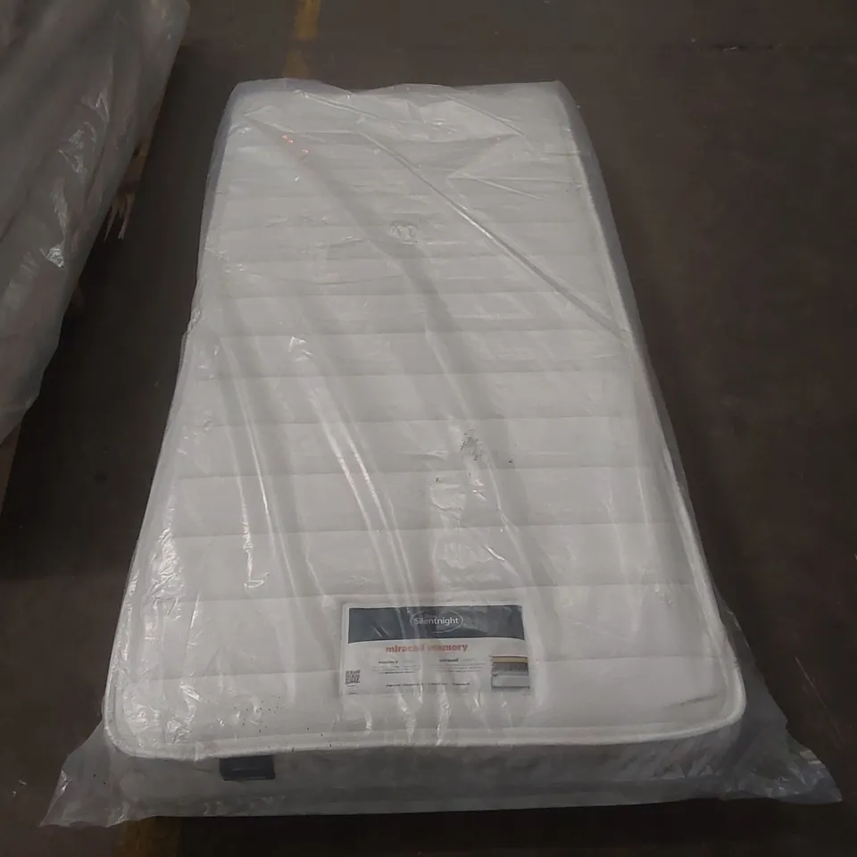 QUALITY BAGGED SILENTNIGHT MIRACOIL MEMORY FOAM 90CM SINGLE MATTRESS