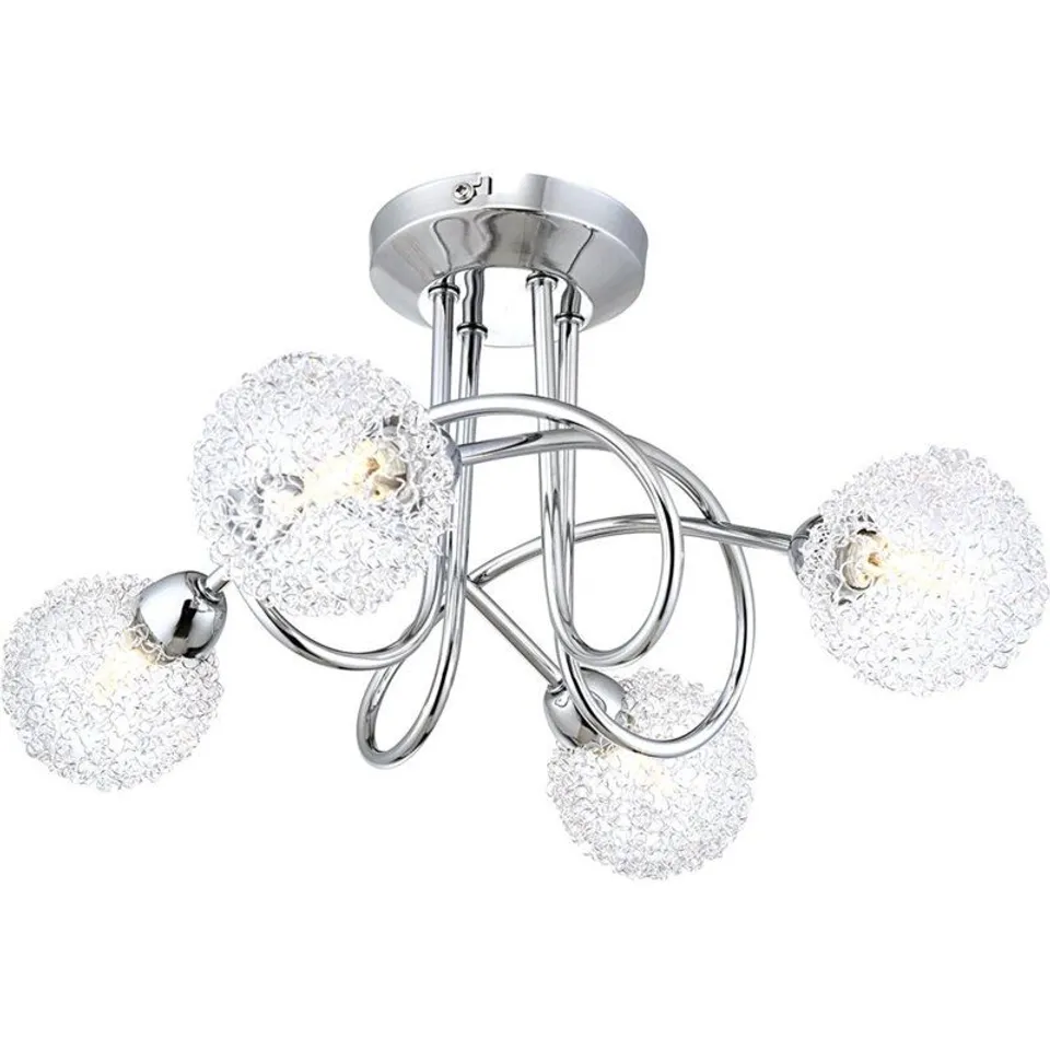 MELTON 4-LIGHT 40" SEMI FLUSH MOUNT