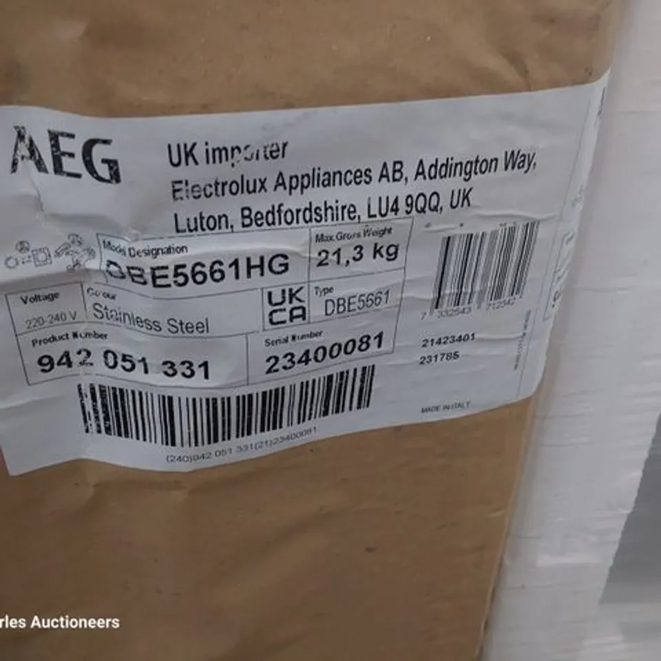 AEG STAINLESS STEEL SLIDING 60CM COOKER HOOD MODEL DBE5661HG RRP £592