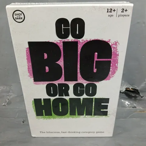 BOXED AND SEALED SHOT IN THE DARK GO BIG OR GO HOME CATERGORY GAME