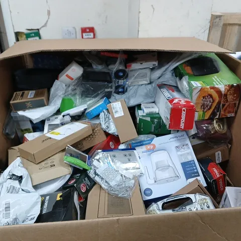 PALLET OF LARGE QUANTITY OF ASSORTED ITEMS INCLUDING PHILIPS FILTER JUG , MOTION DETECTOR AND CAR JACK 