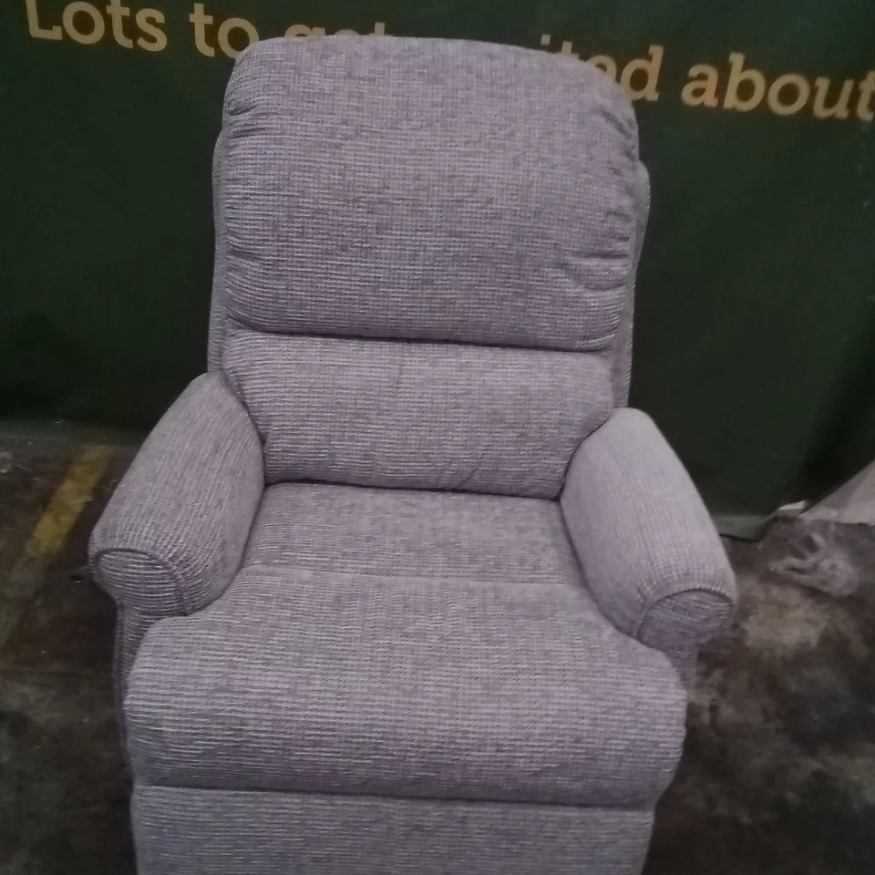 DESIGNER G PLAN MADE NEWMARKET PIXIE SMOKE THREE SEATER SOFA AND MANUAL RECLINING ARMCHAIR