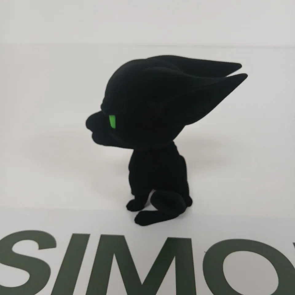 SIX BRAND NEW BOXED KREEPTURES FIGURINE GLOW EDITION ANUBIS – BLACK PLUSH FIGURE WITH GREEN EYES (LIMITED EDITION)