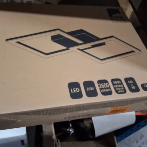 BOXED EGLO LED CEILING LIGHT PANEL – 20W, 2600 LUMENS, 4000K